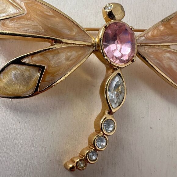 Vintage Kenneth Lane Avon Dragonfly Brooch - Picture 6 of 7